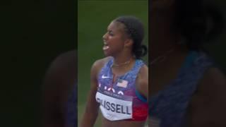 Masai Russell’s Olympic debut turns GOLD 