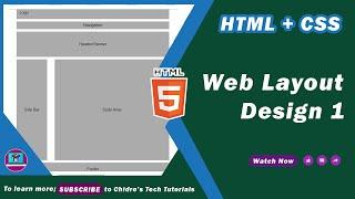 How to create Website Page Layout in HTML CSS | using Float - Web Layout Design Tutorial 01 