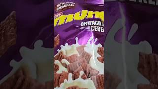 Munch  crunch  healthy  breakfast for child freshness fill joyful //Milk product very teasty