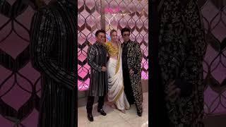 Prabal Gurung with Gigi hadid and Karan Johar