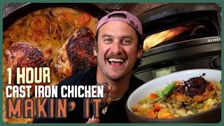 Easy Cast Iron Skillet Chicken Thighs & Seared Vegetables Meal | Makin' It! | Brad Leone