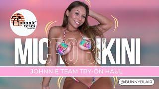 Bunny Blair | Johnnie Team Try On Haul | Micro Bikinis, Thongs, 4K