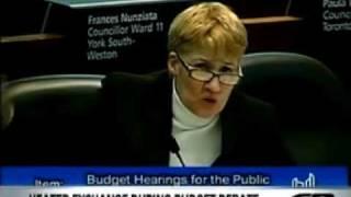 Toronto Councillor Paula Fletcher Goes Insane