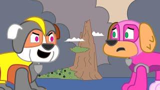 Paw Patrol Rubble's Cannon Ball Animation Parody