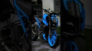 KTM DUKE 390 MODIFIED BLACK AND BLUE 