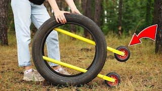 A decent idea from an old tire!