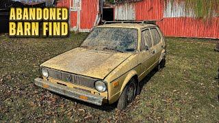 Volkswagen Rabbit: ABANDONED In Barn for 28 Years! Satisfying Car Detailing Restoration