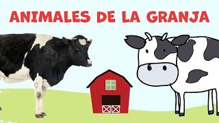 ANIMALES para Niños Sonidos y Nombres de Animales de la Granja en Español- Sonido de la vaca muu