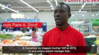 Grâce à Auchan, j’ai acquis des connaissances et compétences que je partage aujourd’hui, Louis Diouf