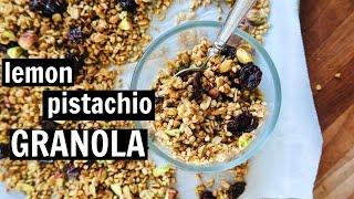 Lemon Pistachio Buckwheat Granola // Oil Free, Gluten Free, Refined Sugar Free, & Vegan