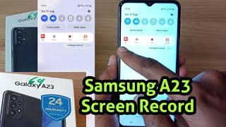 How To Screen Record on the Samsung Galaxy A23 Using AZ Screen Recorder App