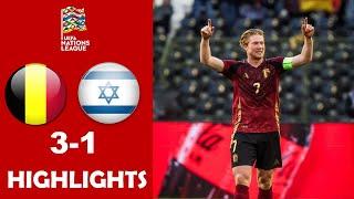 Belgium vs Israel 3-1 Highlights Goals - Nations League 2024