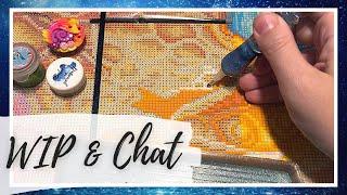WIP and Chat - Turning my mom into a diamond painter, our road trip adventure, and taking it easy