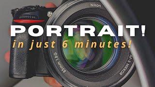 Nikon D80: How To Shoot Professional Portrait Photos in 6 minutes!