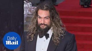 Jason Momoa rocks black tux at 'No Time To Die' London premiere