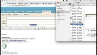 Quickest way to add attachments to Zimbra email.
