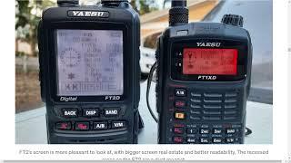 YAESU FT1D or YAEU FT2D - Comparison by N2RAC