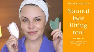 NATURALLY LIFT, FIRM, SLIM & DETOX YOUR FACE || Gua Sha Face Massage