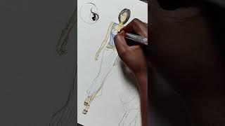 Fashion illustration by muthalshasheriff #fashionart #033 #fashionillustrationgallery #viralvideo