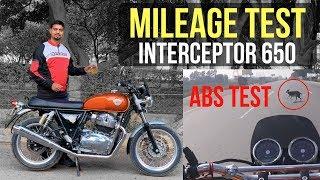 Royal Enfield Interceptor 650 Mileage Test | Panic Brake Test | Top Speed