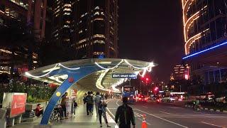 SCBD Jakarta - Sudirman - Senayan Indonesia Night Walking 4K