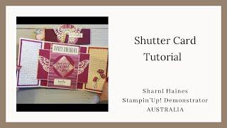 Shutter Card Tutorial By Sharni Haines