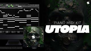 [+25] Best Piano Midi Kit / Dark Trap Sample Pack - UTOPIA [TRAVIS SCOTT, DON TOLIVER, NARDO WICK] 