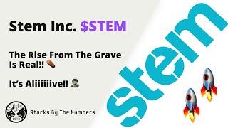 Quick Update On Stem Inc ($STEM) Storming Back From 30 Cents To Almost $1!! - Something's Cooking?!