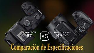 Canon EOS R7 vs. Nikon COOLPIX B500: Una Comparación de Especificaciones