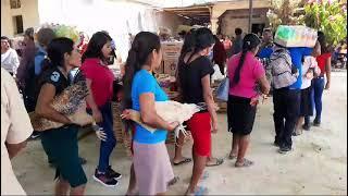 baile y entrega de mano con la fam. Ambrocio en Rio Guayabal