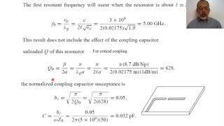 Chapter06 14 Example on Gap Coupled Microstrip Resonator