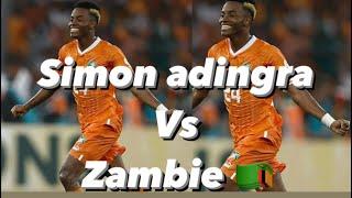 Simon adingra skills vs Zambie  2024. Côte-d’Ivoire vs Zambie 