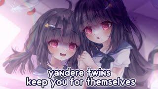 [ASMR] Yandere Twins Keep You For Themselves  Headpats, Ear Cleaning, Personal Attention! ft Silvi
