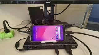 Connect Hardwire Google Pixel 3 to Monitor for Video & Audio enoyment over USB C DisplayLink Dock