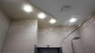 Многоуровневый потолок в ванную комнату. г.Раменское