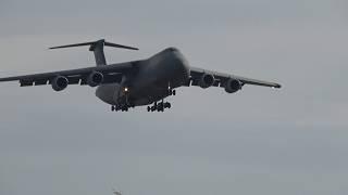 Lockheed C-5M Super Galaxy USAF Go-Around and Landing at Rzeszów Jasionka Airport