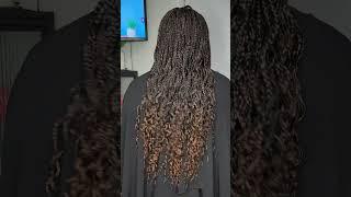 Beautiful curly knotless braids  Full video dropping soon #africanbraids