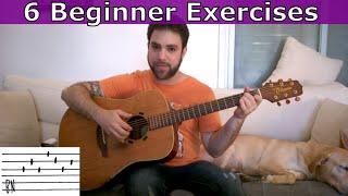 6 Beginner Fingerstyle Rhythm Patterns  - Guitar Lesson Tutorial w/ TAB