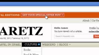 How To Subscribe With Haaretz.com (For Registered Users)