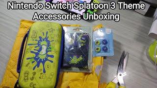 Nintendo Switch Splatoon 3 Theme Accessories UNBOXING