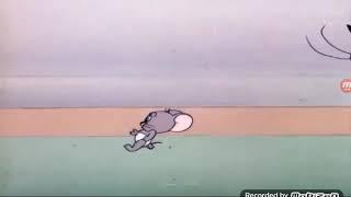 Tom slapped the little orphan, and Jerry kicks Tom's butt