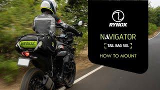 Rynox Navigator Tail Bag 50L: How to Mount