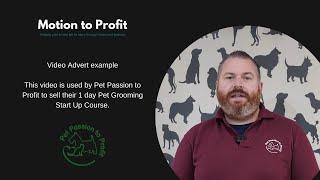 Pet Passion to Profit Video Advert