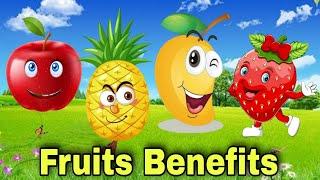 Fruits Benefits | Fruits Name And Benefits | Fruits For Kids | Kids Learning Zone