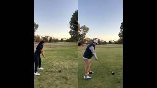 Play a hole with us in 30 secs #golfgame #beginnergolf #girlgolfer #golf