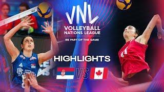  SRB vs.  CAN - Highlights | Week 2 | Women's VNL 2024