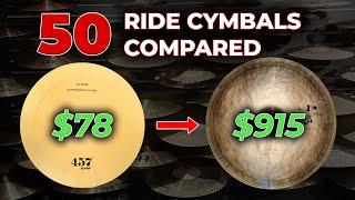 50 Ride Cymbals Compared | Which is Best For You?