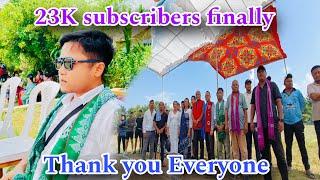 23K Subscribers done finally in Dimapur || Celebrated with @Aphewangsa , Thank you everyone ️