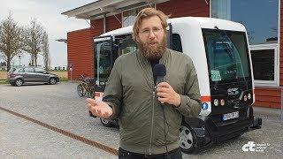 Wir sind mit dem ersten öffentlichen autonomen Bus in Deutschland gefahren