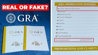 How to Spot FAKE GRA Moissanite Report | Real GRA Certificate Check